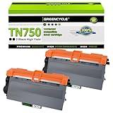 greencycle TN750 High Yield Compatible Toner Cartridge Replacement Compatible for Brother TN720 TN-750 Work with HL-5450DN HL-5470DW DCP-8110DN DCP-8110DN MFC-8510DN MFC-8950DW Printer (Black,2 Pack)
