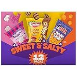 Keebler Sweet & Salty Mix, Keebler Fudge Stripes, Mother's Circus Animals, Utz Mini Cheese Balls, 1 Oz. (Pack of 12)