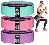 WALITO Resistance Bands for Working Out, Fabric Exercise Bands for Legs and Butt, Workout Bands for Women and Men, Booty Band for Yoga Starter Set, Pilates, Rehab, Fitness and Home Workout