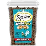 Temptations Jumbo Stuff Crunchy and Soft Cat Treats, Tempting Tuna Flavor, 14 oz. Tub