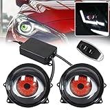 Devil Eyes Light for Cars,USB Devil Eye Demon Devil Eye Headlight,Led Dynamic Devil Eye Car Headlights with Adjustable Eye Pattern,12V Devil Eyes Automotive Light Bulbs,Cool Car Accessories