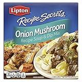 SOUP SECRETS Lipton Recipe Soup and Dip Mix For a Delicious Meal Onion Mushroom Great With Your Favorite Recipes, Dip or Soup Mix 1.8 oz