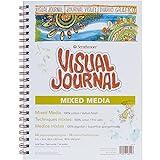 Strathmore 460-19 500 Series Visual Mixed Media Journal, Vellum, 9"x12", White, 34 Sheets