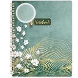 Spiral Notebook/Journal - Notebook, 8.5" x 11", Notebooks Journal for Work, 160 Pages, Journals for Women, Notebooks College Ruled Journals for Writing, with Premium Paper & Back Pocket, Moon Design