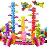 KAKATIMES STEM Building Blocks Toys for Kids – Educational and Safe Gear Interlocking Construction Playset – Develop Creativity and Problem-Solving Skills