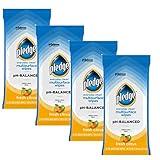 Pledge Multisurface Cleaning Wipes, pH Balanced, Fresh Citrus, 25 Count (Pack of 4, 100 Total Wipes)