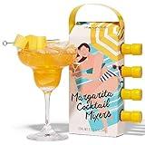 Thoughtfully Cocktails, Margarita Mixer Gift Set, 2.3 Ounces Each, Flavors Include Blood Orange, Strawberry, Mango, Watermelon, and Lime, Includes Rimming Salt, Pack of 5 (Contains NO Alcohol)