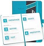 Action Day Design Thinking Notebook, Powerful Tool to Create New Products, Innovation and Solve Problems - Perfect for Office, Home & School, Pocket, Dot Grid Pages (6x8, Turquoise)