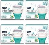 Schick Intuition Pure Nourishment Womens Razor Refills with Coconut Milk and Almond Oil, 3 Count (Pack of 4)