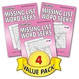 Missing List Word Seeks / Word Search for All Skill Levels – 4 Pack [Paperback] Penny Press