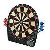 Franklin Sports Electronic Dart Board Sets - Soft Tip Electric Dartboard With Digital Scoreboard - (6) Darts Included, 15"