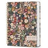 Planner 2025-2026, Monthly and Weekly Calendar Academic Planner (July 2025 - June 2026), Hardcover Student Teacher Planning Agenda Book with Tabs, Perfect for Office School Supplies, A5 (6.3" x 8.5") - Petals