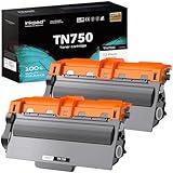 TN750 Toner Cartridges Replacement for Brother TN-750 TN-720 TN720 Compatible with HL-5470DW HL-5450DN HL-6180DW MFC-8710DW MFC-8950DW Printers(Black, 2 Pack)
