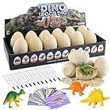 Dinosaur Eggs Excavation Dig Kit - 12 Unique Eggs Dinosaur Toy, Easter Eggs Science STEM Gifts for Boys Girls Dinosaur Egg Toys for Age 6-8 8-12 Year Old