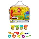 Play-Doh Starter Set, Games for Kids Aged 3 Years and Up, with 4 Colours & 5 Essential Tools