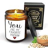 NATSUNO You are My Favorite Person Candle,Gifts for Couple,Valentines Day Gifts,Candles for Couple,Couple Candles,Scented Candles Gifts for Couples,Girlfriend Gifts