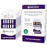 Prime Screen [5 Pack] 10 Panel Urine Drug Test Kit - Testing Instantly for THC (Marijuana), BZO (Benzos), MET (Meth), PCP (Phencyclidine), MTD, AMP, BAR, COC, OPI, MDMA - WDOA-3104