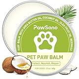Pawsono Lick-Safe Dog Paw & Nose Balm with Coconut Oil | All-Natural Paw Cream & Wax for Dry, Cracked Pads & Snouts| Cat Moisturizer & Soother, Nose Butter for Bulldogs| Horse Hoof Care (60 g /2.1 oz)
