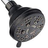 AquaDance Oil Rubbed Bronze High Pressure 6-Setting Spiral Shower Head-Angle Adjustable, Anti-Clog Showerhead Jets, Tool-Free Installation-USA Standard Certified-Top US Brand – 1.8 GPM