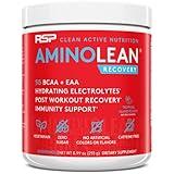 RSP AminoLean Recovery - Post Workout BCAAs Amino Acids Supplement + Electrolytes, BCAAs and EAAs for Hydration Boost, Immunity Support - Muscle Recovery Drink, Vegan Aminos, Tropical Punch