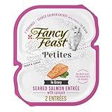 Purina Fancy Feast Petites Seared Salmon Entree With Spinach in Gravy Gourmet Wet Cat Food - (Pack of 12) 2.8 oz. Tubs