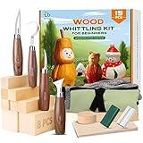 IMYMEE Wood Whittling Kit for Beginners-Complete Whittling Set with 4pcs Wood Carving Knives & 8pcs Basswood Wood Blocks-Perfect Wood Carving Kit Set-Includes Wood Carving Tools for Adults and Kids