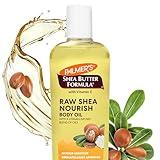 Palmer's Shea Formula Raw Shea Body Oil with Vitamin E, Deep Body Moisturizer to Soothe & Nourish Dry, Sensitive & Eczema-Prone Skin, 8.5 oz