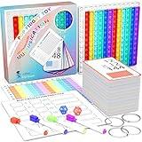 Multiplication Flash Cards + Multiplication Chart - Math Manipulatives Multiplication Fact Cards - Mutiplication Game Flashcards - Times Table Multiplication Flash Cards 3rd Grade, 4th, 5th, 6th Grade