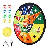 BELLOCHIDDO 14" Dart Board for Kids, Dart Game for 3 4 5 6 7 8 9 10 Years Old Boys & Girls with 8 Sticky Balls, Kids Toys, Indoor Outdoor Party Games Toys, Birthday for Toddlers