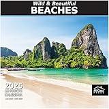 MICASA Wild & Beautiful Beaches 2025 Wall Calendar 12 Month | 12" x 24" Open | Thick & Sturdy Paper | Giftable | Calendar 2025