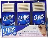 3 x Q-tips Cotton Swabs, 625 ct