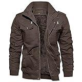 EKLENTSON Military Jacket Men Cargo Jacket Men Tactical Thick Jackets Men Winter Jacket Army Coat Men Active Jacket