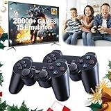 Upgraded Retro Gaming Console, Nostalgia Stick Game with 15 Built-In Emulators, Over 20,000 Games, 4K HDMI Output, 2.4GHz Wireless Controller for TV – Plug and Play (64G)