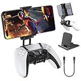 OIVO PS5 Controller Phone Mount Clip, Mobile Gaming Clip Cell Phone Stand Holder Replacement for PlayStation 5 Dualsense Controller Remote Play