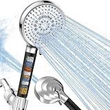 Fitespot Filtered Shower Head with Handheld, High Pressure 9 Spray Setting Shower head with Filters - Shower Head for Hard Water Remove Chlorine, Powerful Spray for Cleaning