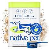 Native Pet The Daily Dog Supplement 7 oz - Multi Vitamin for Dogs Health - Tasty Scoop with Dog Supplements & Vitamins - Dog Multivitamin Powder - Daily Supplement for Dogs - 12 Active Ingredients