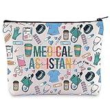 WZMPA Medical Assistant Cosmetic Bag MA Graduation Gift Nurse Medical Assistant Makeup Zipper Pouch Bag Medical Assistant Retirement Welcome Gift (Medical Assistant)