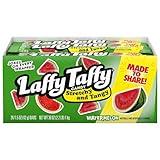 Laffy Taffy Candy, Stretchy and Tangy, Watermelon Flavor, 1.5 Ounce Bars (Pack of 24)