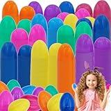 The Dreidel Company Fillable Easter Eggs with Hinge Bulk Colorful Bright Plastic Easter Eggs, Perfect for Suprise Egg, Easter Hunt, 2.25" Assorted Colors (25-Pack)