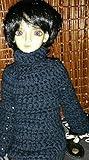 msd 1/4 bjd doll sweater crochet pattern (boy) (raccoraccooraccoon patterns)