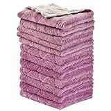 OstWony 12PCS Kitchen Towels Dish Towels, Multipurpose Reusable Dish Cloths, Double-Sided Microfiber Cleaning Rags for Furniture, Car, Tea, Bowl, 10x 6 inch