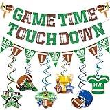 Superbowl Party Decorations 2024 Football Game Time Touch Down Banner Football Party Decorations Sports Party Decorations Super Bowl Football Party Supplies