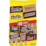 SNICKERS, M&M'S & TWIX Fun Size Chocolate Candy Variety Mix, 31.18-Ounce 55 Piece Bag