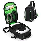 PGmoon Sling Carrying Case Compatible with Xbox Series S Game Console, Storage Travel Bag for Wireless Controllers and More Accessories (Patent Design)