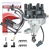 MAS Ignition Distributor w/Cap & Rotor and Set of 6 Wire Sets Compatible with 1996-2004 Nissan Frontier Xterra Quest Pickup 3.3L V6