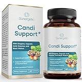 Premium Candida Cleanse Supplement – Candida Support Supplement with Oregano, Caprylic Acid, Black Walnut & Probiotics – Supports Gut Health, Digestion & Intestinal Flora - 60 Candi Support Capsules