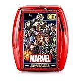 Top Trumps Marvel Cinematic Universe Quiz Game, 500 Questions to Test Your Knowledge on Guardians of The Galaxy, Avengers, S.H.I.E.L.D, Wakanda, Gift and Toy for Ages 8 Plus, Red
