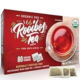 Kingfisher Organic Rooibos Tea Bags, Caffeine Free, Small Batch Red, 100% Pure from South Africa, Naturally Sweet, Keto Friendly, Non GMO, Safe for Children & Pregnant Women