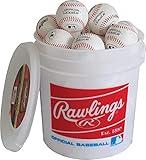 Rawlings | Official League Recreational Use Practice Baseballs | Youth/8U | R8U | Bucket | 24 Count (Pack of 1)