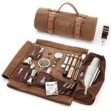 Barillio Bartender Bag Travel Bartender Kit Bag with Bar Tools | Professional 17-Piece, with Portable Waxed Canvas Bag Including Shoulder Strap for Easy Carry | Travel Cocktail Set……